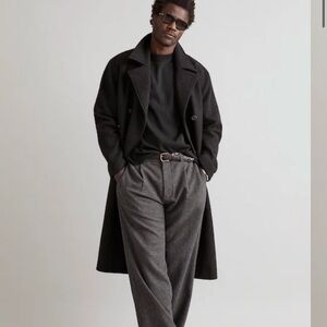 Double-Breasted Topcoat in
Italian Fabric